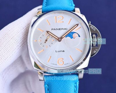 Perfect Copy Panerai Luminor Due Stainless Steel Case White Dial 42MM Watch 